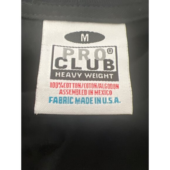 Pro Club Bundle of 2 Heavyweight Black T-Shirts 100% Cotton Made In USA - Picture 4 of 5